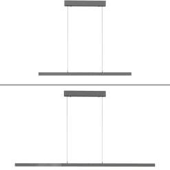 Rozsuwana i regulowana lampa wisząca ADRIANA COMFORT LIFT ANTRACYT (2598-13) - Paul Neuhaus