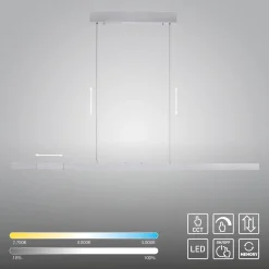 Rozsuwana i regulowana lampa wisząca ADRIANA COMFORT LIFT SREBRNY (2598-95) - Paul Neuhaus