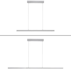 Rozsuwana i regulowana lampa wisząca ADRIANA COMFORT LIFT SREBRNY (2598-95) - Paul Neuhaus