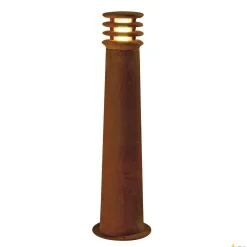 RUSTY 70, lampa podłogowa outdoor, TC-DSE, IP55, okrągła, zardzewiałe żelazo, Ø/W 19/70 cm, maks. 11W (229021) - SLV