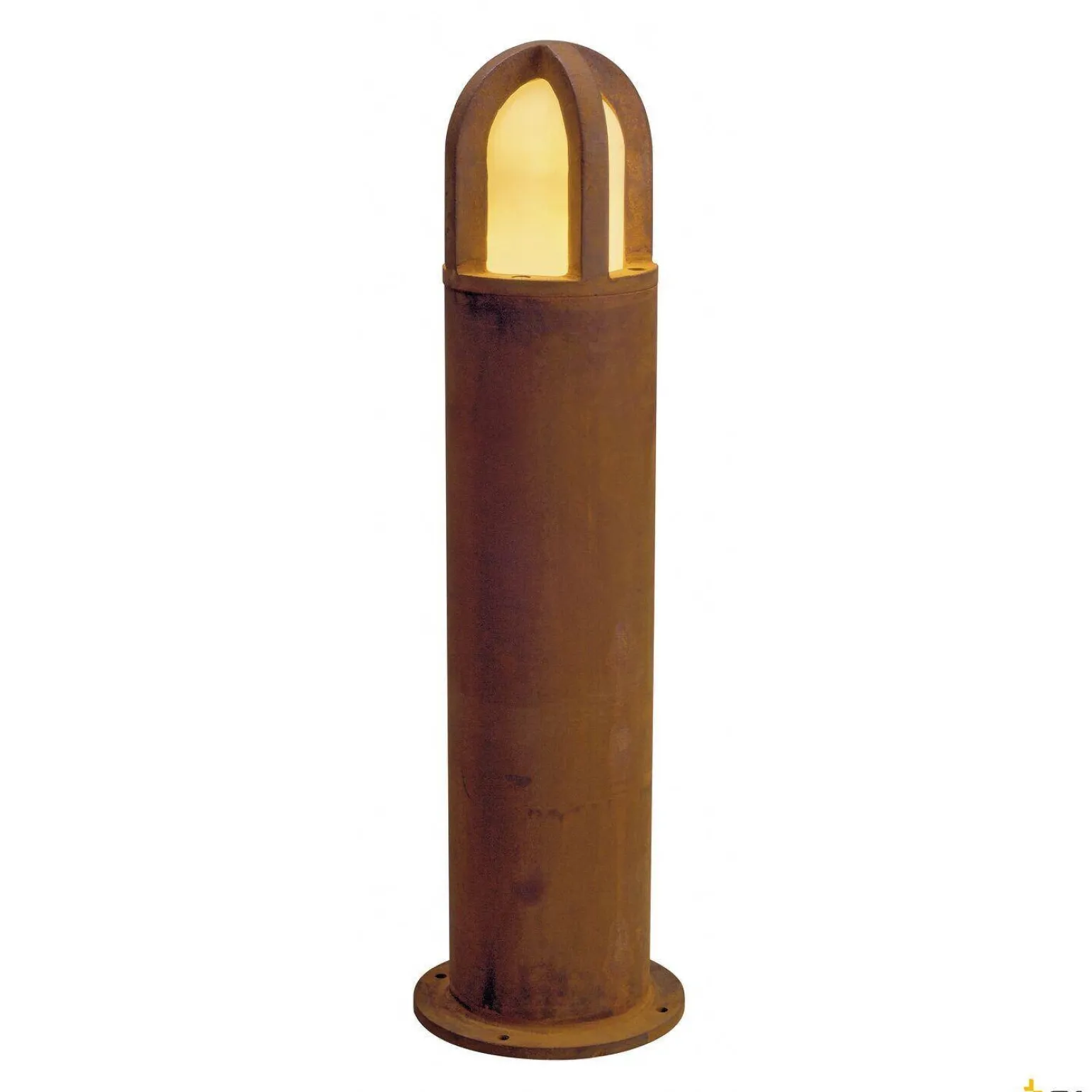 RUSTY CONE 70, lampa podłogowa outdoor, TC-DSE, IP54, okrągła, zardzewiałe żelazo, Ø/W 15/70 cm, maks. 11W (229432) - SLV