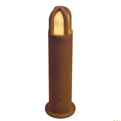 RUSTY CONE 70, lampa podłogowa outdoor, TC-DSE, IP54, okrągła, zardzewiałe żelazo, Ø/W 15/70 cm, maks. 11W (229432) - SLV