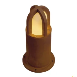 RUSTY CONE 40, lampa podłogowa outdoor, TC-DSE, IP54, okrągła, zardzewiałe żelazo, Ø/W 15/40 cm, maks. 11W (229431) - SLV