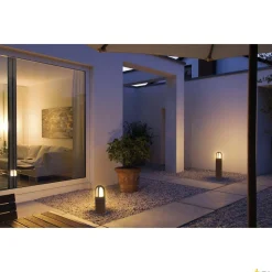 RUSTY CONE 40, lampa podłogowa outdoor, TC-DSE, IP54, okrągła, zardzewiałe żelazo, Ø/W 15/40 cm, maks. 11W (229431) - SLV