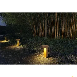 RUSTY PATHLIGHT, lampa podłogowa outdoor, żarówka energooszczędna GX53, IP44, zardzewiałe żelazo, maks. 9W (230090) - SLV