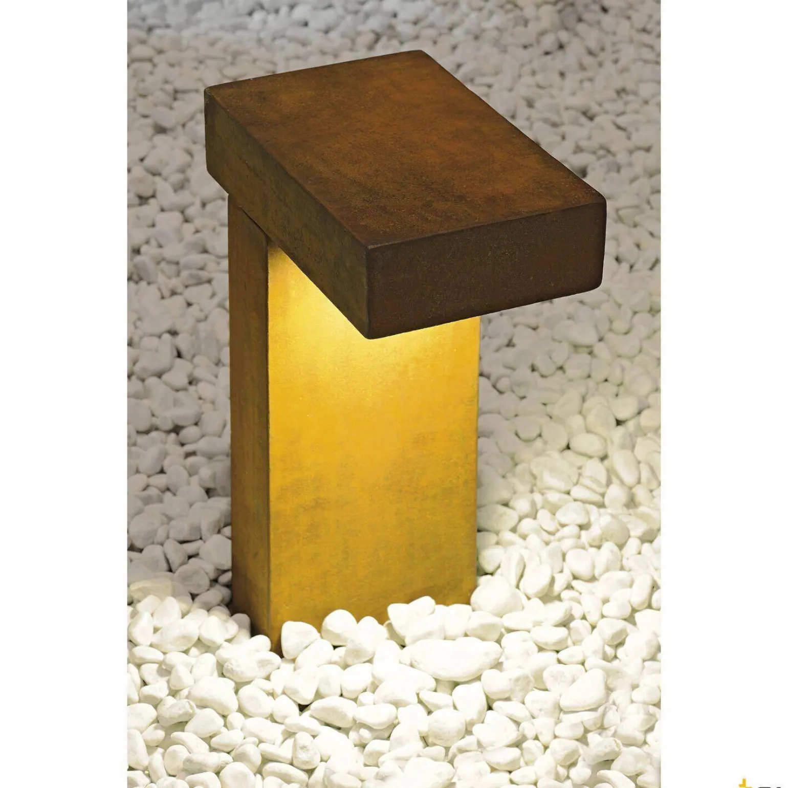 RUSTY PATHLIGHT, lampa podłogowa outdoor, żarówka energooszczędna GX53, IP44, zardzewiałe żelazo, maks. 9W (230090) - SLV