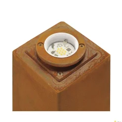 RUSTY SQUARE 70, lampa podłogowa outdoor, LED, 3000K, kwadratowa, żelazo zardzewiałe, D/S/W 12/12/71 (233437) - SLV
