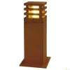 RUSTY SQUARE 40, lampa podłogowa outdoor, TC-DSE, IP55, kwadratowa, żelazo zardzewiałe, D/S/W 12/12/40 cm, maks. 11W (229420) - SLV