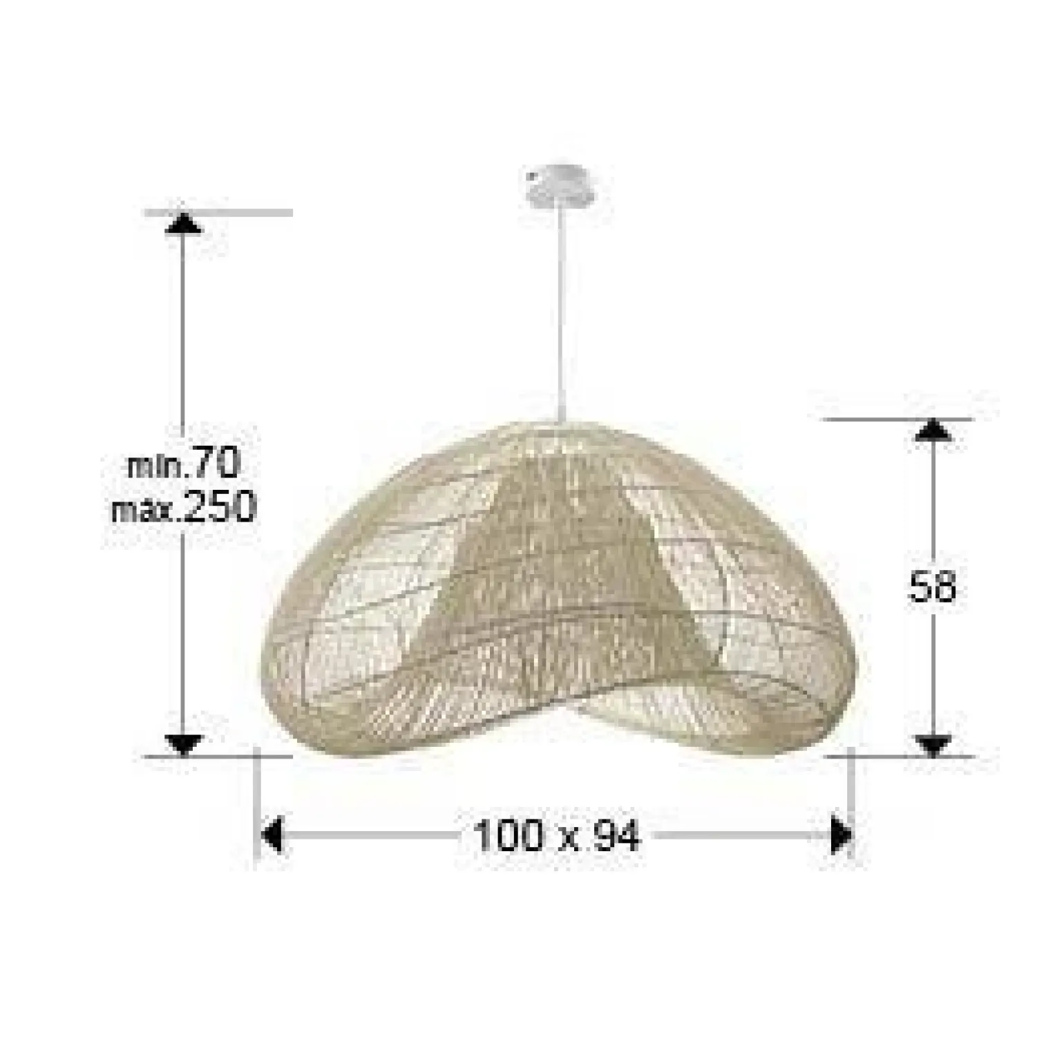 Sabah lampa wisząca 1L (567442) - Schuller