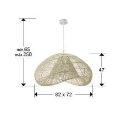 Sabah lampa wisząca 1L (567626) - Schuller
