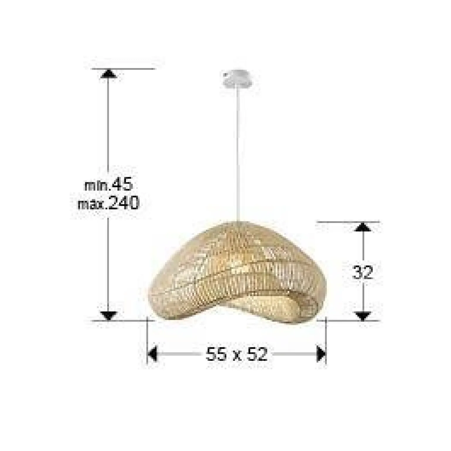 Sabah lampa wisząca 1L (567589) - Schuller