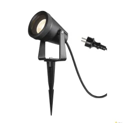 SAMRINA SP single QPAR51, zewnętrzna lampa naziemne na szpicy, czarna (1004757) - SLV