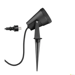 SAMRINA SP single QPAR51, zewnętrzna lampa naziemne na szpicy, czarna (1004757) - SLV