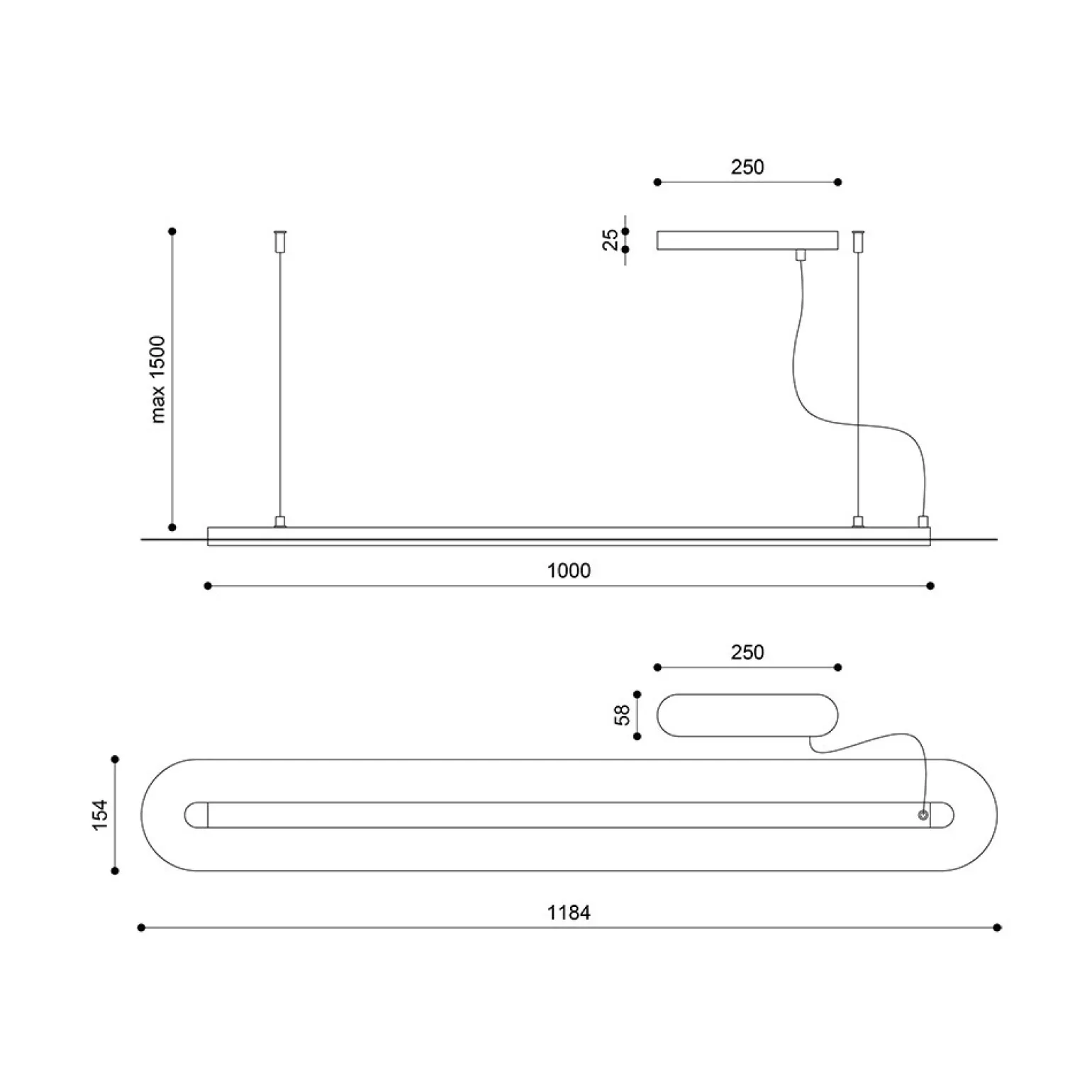 SENKEI B oliwkowa sufitowa lampa wisząca (SNB61414P2) - Ummo