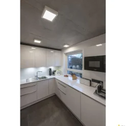 SENSER 18 CW, wewnętrzna oprawa ścienna i sufitowa natynkowa LED, prostokątna, biała, 4000 K (1004705) - SLV