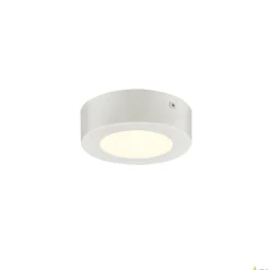 SENSER 12 CW, wewnętrzna oprawa ścienna i sufitowa natynkowa LED, okrągła, biała, 4000 K (1004700) - SLV
