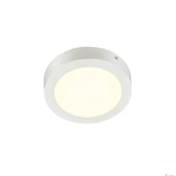 SENSER 18 CW, wewnętrzna oprawa ścienna i sufitowa natynkowa LED, okrągła, biała, 4000 K (1004701) - SLV