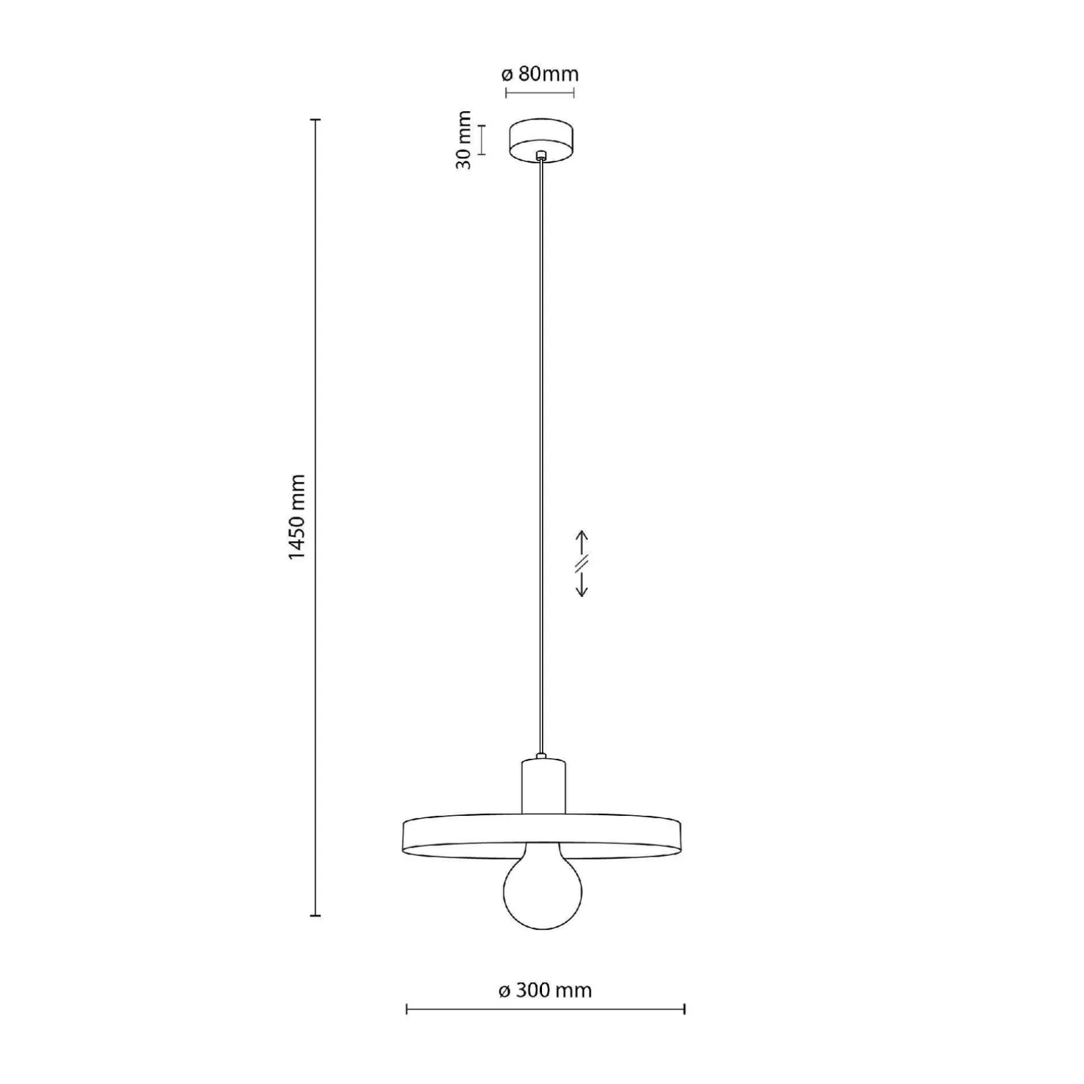 SILA BRICK SABIA 1XE27 LAMPA WISZĄCA 300 (10954) - TK Lighting