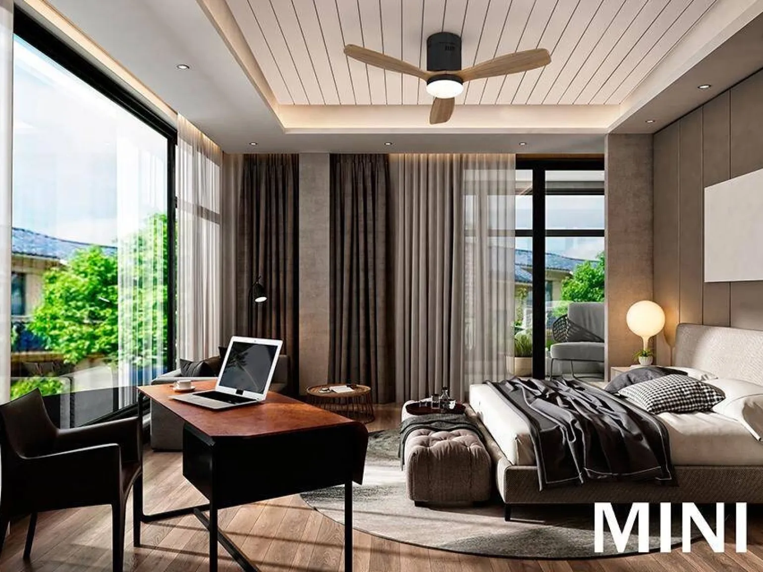 Siroco MINI wentylator z oświetleniem LED (329385D) - Schuller