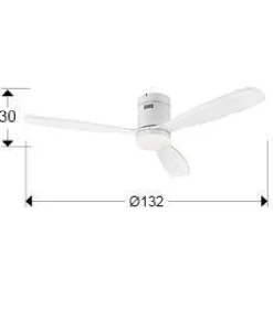 Siroco wentylator z oświetleniem LED (329583D) - Schuller