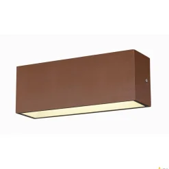 SITRA L WL UP/DOWN, zewnętrzna oprawa ścienna do nabudowania LED, kolor rdzy, przełącznik CCT, 3000/4000 K (1005157) - SLV