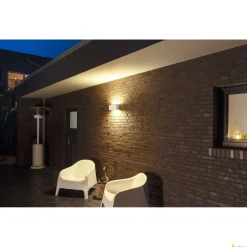 SITRA L WL UP/DOWN, zewnętrzna oprawa ścienna do nabudowania LED, biała, przełącznik CCT, 3000/4000 K (1005156) - SLV