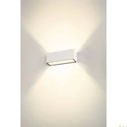 SITRA L WL UP/DOWN, zewnętrzna oprawa ścienna do nabudowania LED, biała, przełącznik CCT, 3000/4000 K (1005156) - SLV