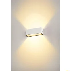 SITRA L WL UP/DOWN, zewnętrzna oprawa ścienna do nabudowania LED, biała, przełącznik CCT, 3000/4000 K (1005156) - SLV