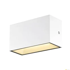 SITRA M WL UP/DOWN, zewnętrzna oprawa ścienna do nabudowania LED, biała, przełącznik CCT, 3000/4000 K (1005153) - SLV