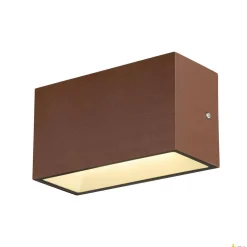 SITRA M WL UP/DOWN, zewnętrzna oprawa ścienna do nabudowania LED, kolor rdzy, przełącznik CCT, 3000/4000 K (1005154) - SLV