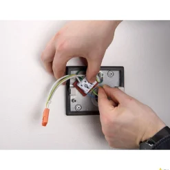 SITRA S WL SINGLE, zewnętrzna oprawa ścienna do nabudowania LED, biała, przełącznik CCT, 3000/4000 K (1005149) - SLV