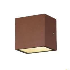 SITRA S WL SINGLE, zewnętrzna oprawa ścienna do nabudowania LED, kolor rdzy, przełącznik CCT, 3000/4000 K (1005150) - SLV