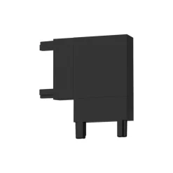 Slim Magnetic Track Czarny Łącznik Szyn L (ML2217) - Milagro