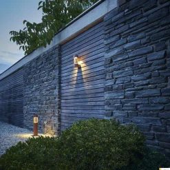 SLOTS 45, lampa podłogowa outdoor, LED, 3000K, rdzawa, Ø/W 9/46,5 cm, 6,3 W (231817) - SLV