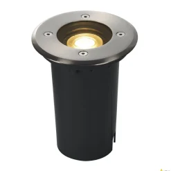 SOLASTO 120, lampa podłogowa wpuszczana outdoor, LED GU19 51 mm, IP67, okrągła, stal nierdzewna, maks. 6W (227680) - SLV