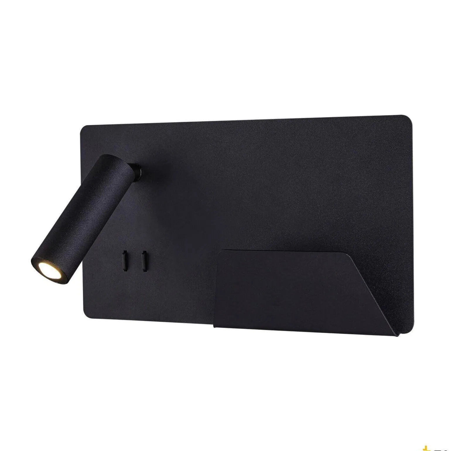 SOMNILA SPOT, lampa ścienna natynkowa LED indoor, 3000K, kolor czarny, wersja prawa, ze złączem USB (1003456) - SLV