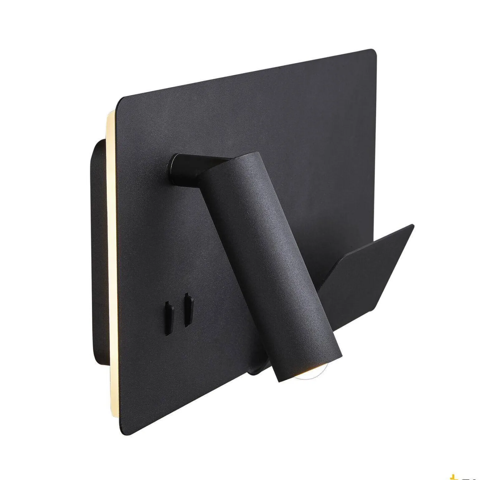 SOMNILA SPOT, lampa ścienna natynkowa LED indoor, 3000K, kolor czarny, wersja prawa, ze złączem USB (1003456) - SLV