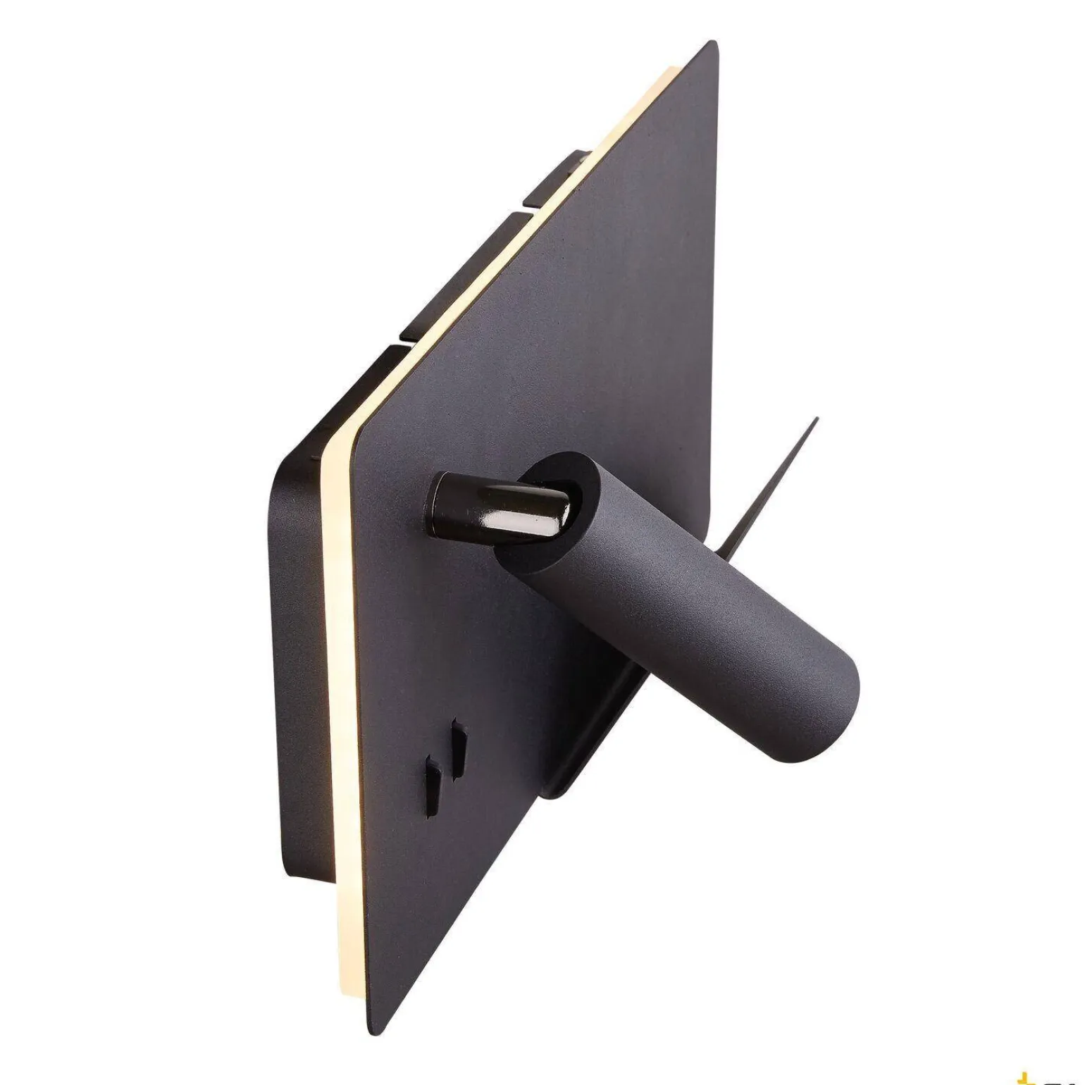 SOMNILA SPOT, lampa ścienna natynkowa LED indoor, 3000K, kolor czarny, wersja prawa, ze złączem USB (1003456) - SLV