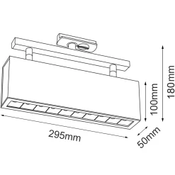 Spot A - Glare track 10 - Biały - Szynoprzewód 1F 230V 3000K (6328) - Brosline