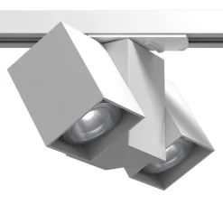 Spot Cube Track 2 - Biały - Szynoprzewód 1F 230V (6263) - Brosline