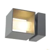 SQUARE TURN, QT14, lampa ścienna outdoor, kolor srebrnoszary, maks. 42W, IP44 (1000335) - SLV