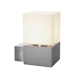 SQUARE WALL, E27, lampa ścienna outdoor, stal nierdzewna 304, maks. 20W, IP44 (1000336) - SLV