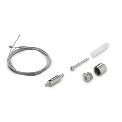 STEEL Stalowy (STEEL_KIT_SINGLE_STEEL_CABLE_2_MT) - Ideal Lux