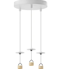 Stelaż lampy wiszącej LUCAS BASE 3R PENDANT GU10 Biały (AZ6159) - Azzardo