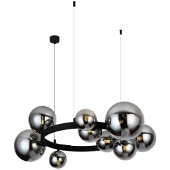 Stelaż okrągły do lampy BUBBLES LAMPBODY ROUND 10 Czarny (AZ5869) - Azzardo