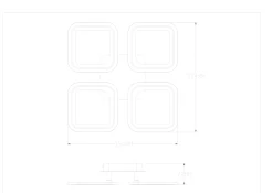 STELLAR LAMPA SUFITOWA CZARNA-ZŁOTA/BLACK-GOLD (MS232040R-BK) - Zuma Line