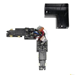 S-TRACK DALI, złącze L, regulowana, z możliwością zasilania, kolor czarny (1007816) - SLV