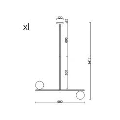 SUGURI C biała lampa sufitowa w rozmiarze XL (SGC311R66) - Ummo