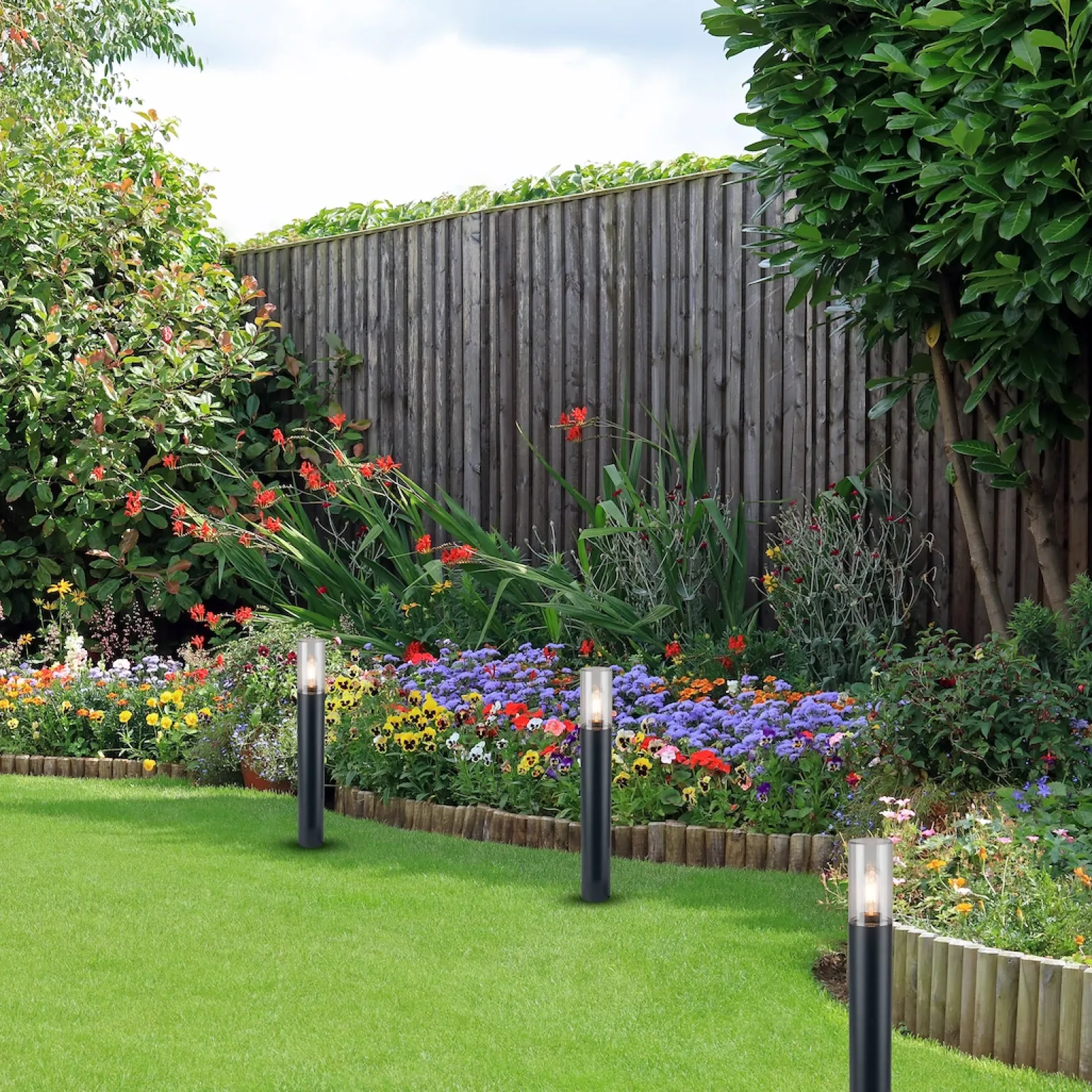 Słupek Ogrodowy Harlem 1xE27 IP44 50cm (EKO1711) - Eko-Light