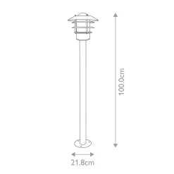 Słupek ogrodowy Helsingor (HELSINGOR-BOL-BK) - Elstead Lighting